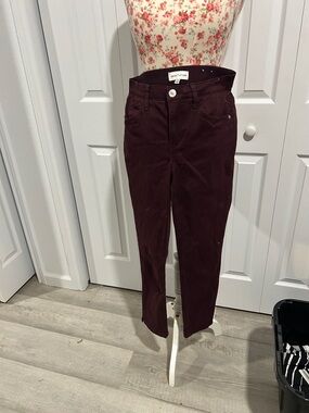 Gibson Latimer Cropped Wine Colored Ankle Pants